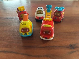 Konvolut 5 vtech Tut Tut Baby Flitzer Feuerwehr Hubschrauber Polizei Abschlepper - Bild 1 von 3