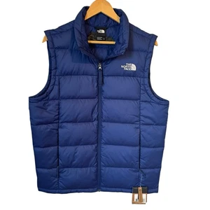 The North Face Alpz 2.0 550 Puffer Vest Mens Medium Flag Blue NWT ~LOGO READ~ - Picture 1 of 11