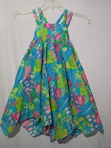 NWT CYNTHIA ROWLEY MULTI-COLOR HANKERCHIEF SUNDRESS - SIZE 4T - Picture 1 of 4