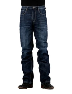 Stetson Western Denim Jeans Men 1520 Fit Dark Wash 11-004-1520-4072 BU - Picture 1 of 4