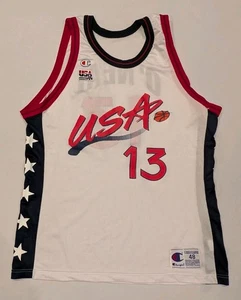 USA Basketball Dream Team 1996 Shaquille O’Neal 13 Olympiasieger Trikot 48 XL - Bild 1 von 7