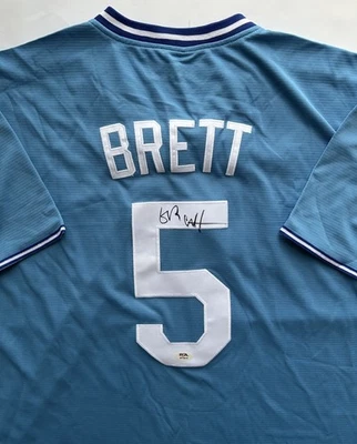 George Brett Signed Autographed Jersey Kansas City Royals Baseball HOF PSA/DNA - Image 1 of 4