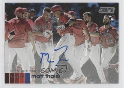 2020 Topps Stadium Club Auto Matt Thaiss #AMT Rookie Auto RC - Image 1 of 2