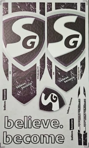 AYN Cricketschläger Aufkleber | 4D geprägtes englisches Weidenband | RP schwarz - Bild 1 von 6