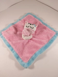 Gerber Rosa Blu Bianco Dormire Zebra NuNu Coperta di Sicurezza Lovey Raso Mucca Bambino - Foto 1 di 5