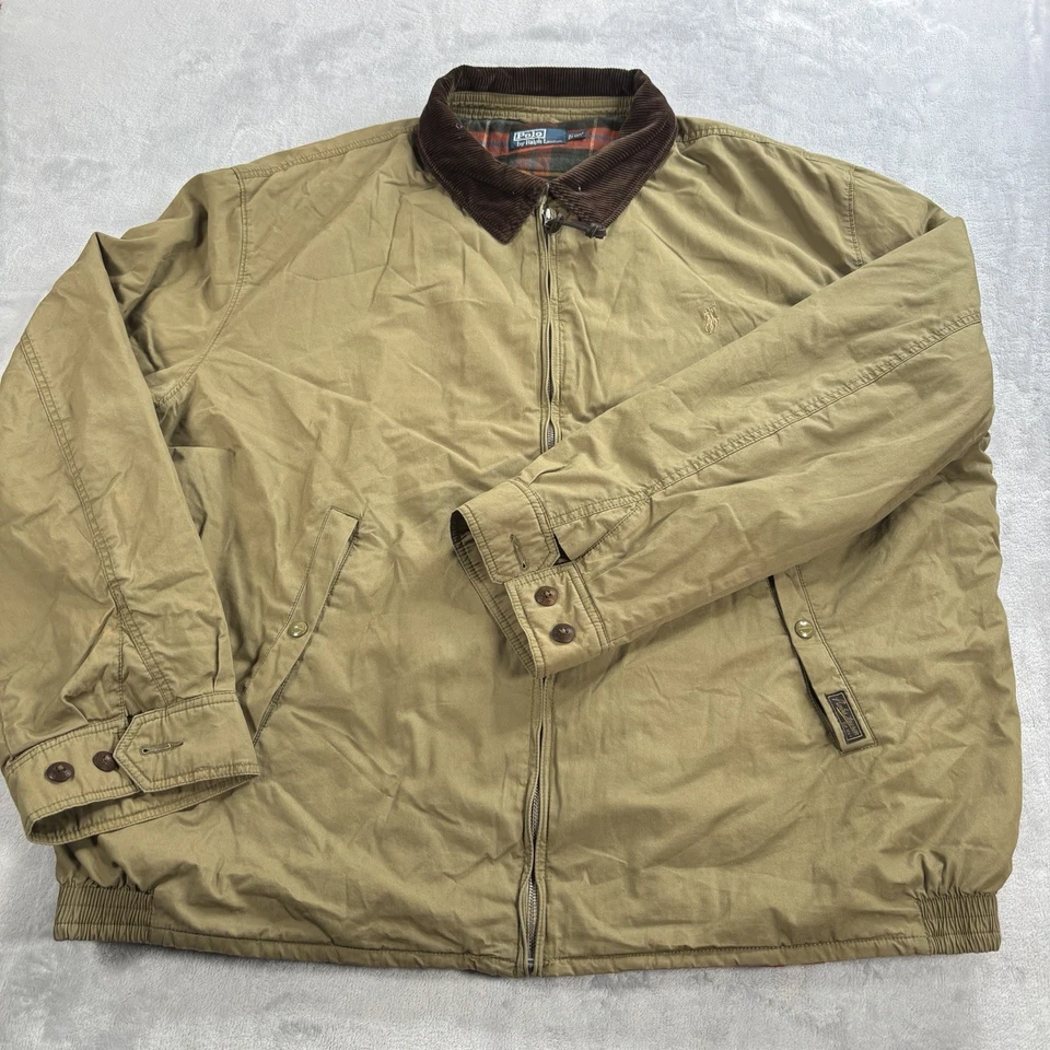 Polo Ralph Lauren Jacket Mens 3XLT Tall Full Zip Bi-Swing Lined Corduroy Collar - Image 1 of 4