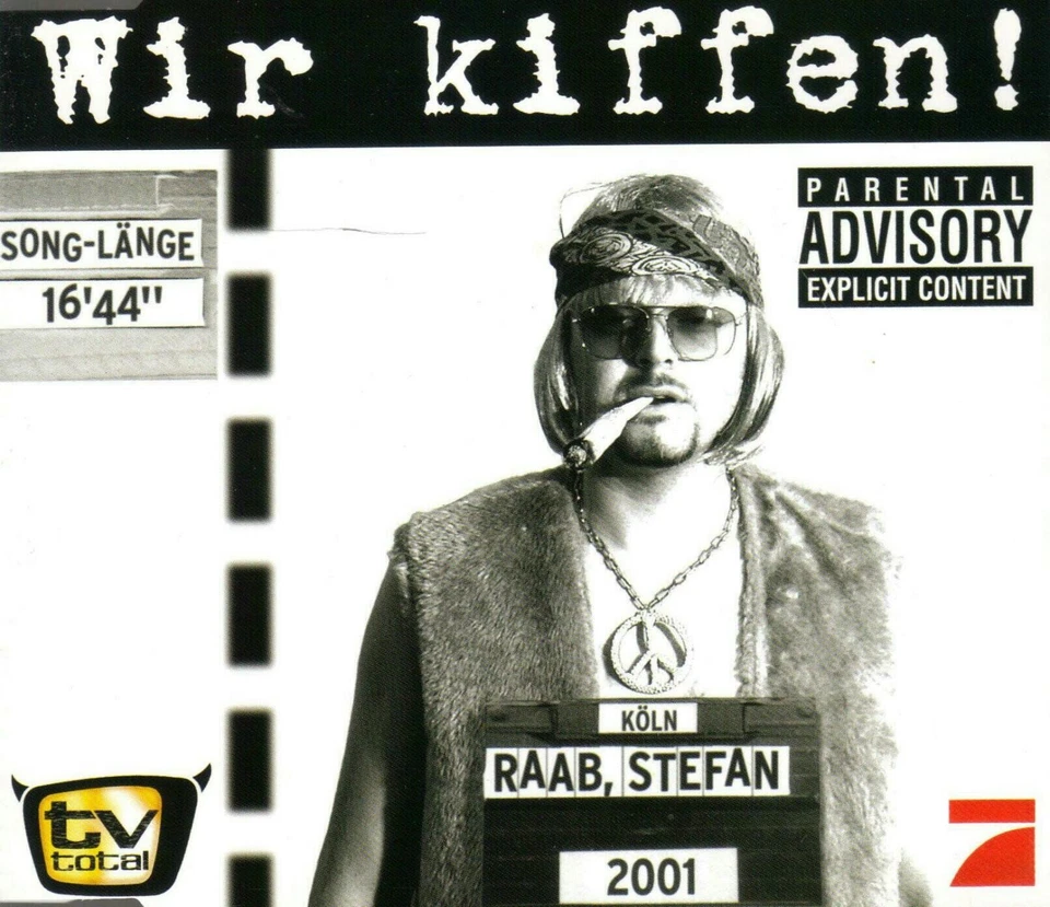 CD Maxi-Single Stefan Raab - Wir kiffen  (2001) - Bild 1 von 1