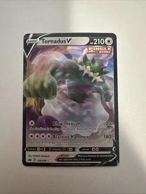 Tornadus V 124/198 Swsh06: Sword & Shield - Chilling Reign Holo - Image 1 of 4