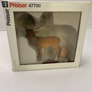 Preiser G 1:25 Scale 47700 Standing Stag Elk FIGURE with Large Rack  - Picture 1 of 4