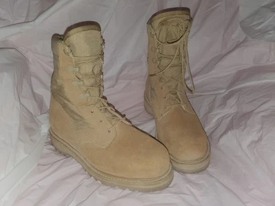 Botas tácticas de combate militares Vibram para hombre 6 marrón tostado desierto EE. UU. UFCW Foto 1 de 4