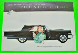 1958 FORD THUNDERBIRD FARBMAPPE PROSPEKT Coupe Cabrio Square Bird sehr guter Zustand+++ - Bild 1 von 9