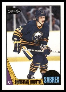 1987 O-Pee-Chee #121 Christian Ruuttu RC Buffalo Sabres - Picture 1 of 2