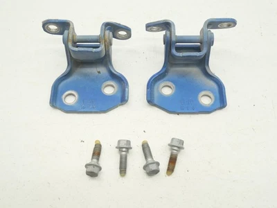 Juego de bisagras superiores inferiores para puerta del conductor delantera izquierda usada AZUL 2013-2020 Subaru BRZ OEM Foto 1 de 4