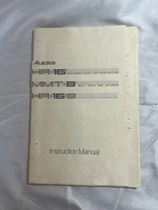 Alesis HR-16 MMT-8 Manuale d’uso Manuale Guida Originale Libretto Drum Machine Sequencer - Foto 1 di 2