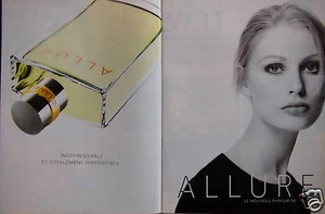PUBLICITÉ 1996 ALLURE LE NOUVEAU PARFUM DE CHANEL INDÉFINISSABLE IRRÉSISTIBLE - Picture 1 of 1