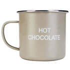 New Pale Green Home Sweet Home Enamelled Tin Hot Chocolate Vintage Retro Mug