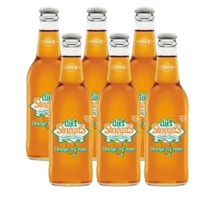 Diet Orange N' Cream Soda, 12 Oz Glass Bottle (Pack of 6, Total of 72 Oz) - Picture 1 of 12