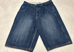 Notorious BIG Shorts Mens 38 Denim Jean Shorts Bad Boy Hip Hop Vintage 90s Denim - Picture 1 of 12