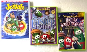 3 Veggie Tales DVDs Jonah VeggieTales Holiday Double Feature An Easter Carol - Picture 1 of 3