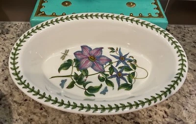 Plato para hornear ovalado profundo PORTMERION Botanic Garden 11 pulgadas BGHB24100-X precio de venta sugerido por el fabricante 84 USD nuevo con etiquetas Foto 1 de 4