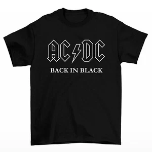 AC/DC Back in Black T-Shirt ACDC Herren Shirt - Bild 1 von 5