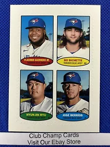 Estampillas de jugadores de béisbol 2023 #74BS-21 a 24 Topps Heritage de los Azulejos de Toronto - Imagen 1 de 2