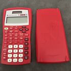 Texas Instruments TI-30X IIS Solar Scientific Calculator Red Used Works