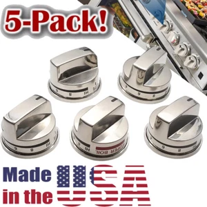 Gas Stove Knobs Super Boil Knobs For LG EBZ37189611(4) EBZ37189609(1) 5 Pack - Picture 1 of 12