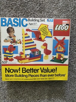 Vintage Classic LEGO Basic Building Set #537 NIB SEALED - Image 1 of 3