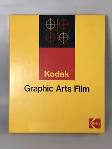 Kodak 2556 pellicola per arti grafiche 8 x 10 pollici 50 Fogli Kodalith Pellicola Ortho Tipo 3 Nuovi - Foto 1 di 11