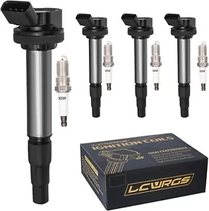 Set of 4 Ignition Coil Pack and Spark Plugs Fits for Toyota Corolla Prius Matrix - Picture 1 of 7