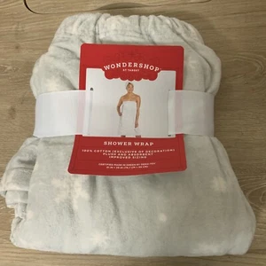 📀 Wondershop Snowflake Shower Wrap - Gray 31"x39" - Picture 1 of 3