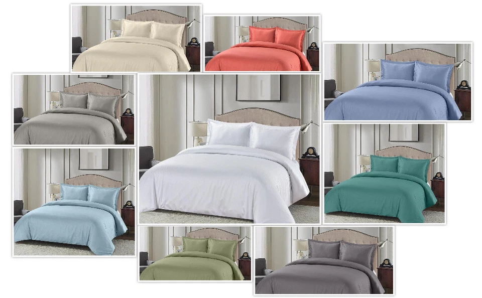 Silky Cotton, Bamboo-Cotton Blended Oversized Duvet Cover Set 3-Piece (Hybrid) - Image 1 of 1