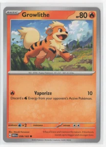 Pokemon Scarlet & Violet 151 - 058/165 Growlithe - Picture 1 of 1