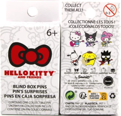 Loungefly Sanrio Hello Kitty & Friends Gitarrenband-Pins Menge 2 Blindboxen Neu - Bild 1 von 4