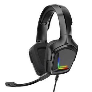 For PS4 XBOX One PC Wired Gaming Headset RGB LED Mic 3.5 MM Over Ear Headphone - Picture 1 of 9
