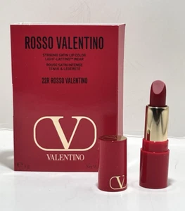 Valentino Rosso Striking Satin Lip Color 22R Rosso Valentino Mini 0.03 oz New - Picture 1 of 4