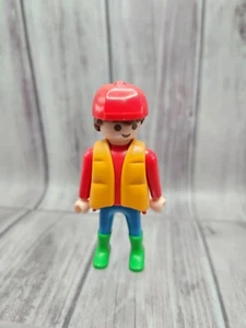 1992 Geobra Playmobile Boy Male Camper w/ Vest Minifigure Action Figure Toy - Picture 1 of 5