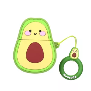 Portable Cute Cartoon 3D Fruit Series Avocado Clamshell-Type Earphone Q0A7 - Picture 1 of 12
