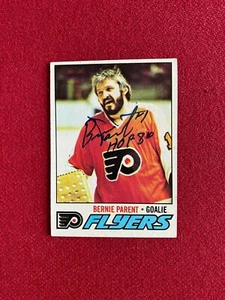 1977, Bernie Parent, "Autographed" TOPPS "INS" Trading Card (Vintage) - Picture 1 of 2
