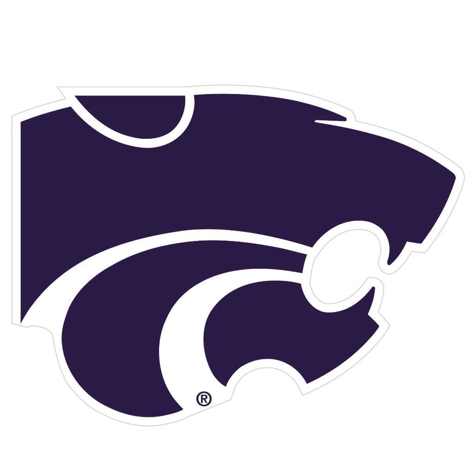 Kansas State Wildcats 8 Inch Siskiyou Auto Vinyl Decal [NEW] NCAA Sticker Emblem - Image 1 of 1
