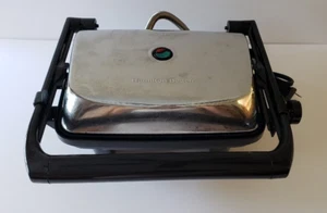 Hamilton Beach Panini Press Gourmet Sandwich Maker Model 25460Z Tested Works - Picture 1 of 10