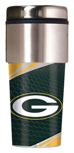 Green Bay Packers 16oz 360 Metallic Wrap Travel Tumbler - Picture 1 of 2