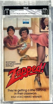ZAPPED! 1988 VHS GRADED MOVIE IGS - NEW - SCOTT BAIO - IGS Graded 8-8.5 - Image 1 of 4