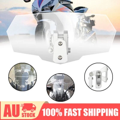 Motorcycle Windshield Windscreen Screen Clip On Extension Spoiler Wind Deflector - image 1 of 4