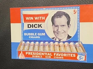 "Win with Dick" Bubble Gum Cigars - POSTCARD - Rare Reproduction for Nixon - Picture 1 of 5