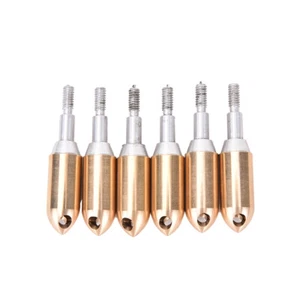 6Pcs Whistle Copper Broadhead Arrowhead Screw Hunting Arrow Field Hunting heads - Picture 1 of 8