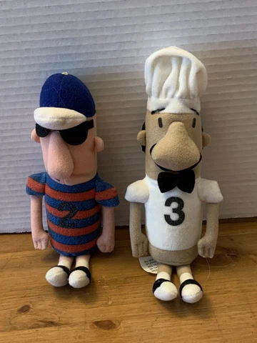Fan Zone 2 -Milwaukee Brewers Racing Sausages # 2 & #3 Plush 10 inches Chef Cover