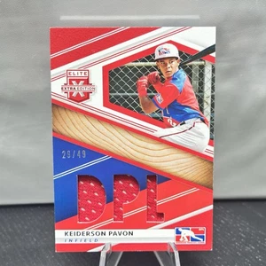 2020 Panini Elite Extra Edition DPL Material Red /49 Keiderson Pavon #DPM-KP - Bild 1 von 2