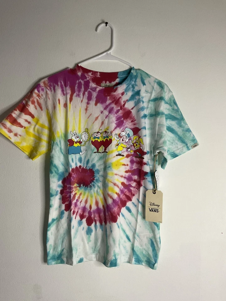 Camiseta Vans Off The Wall Jóvenes Niños X Disney Alicia en el País de las Maravillas Tie Dye M Foto 1 de 4